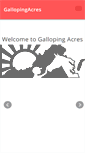 Mobile Screenshot of gallopingacres.com